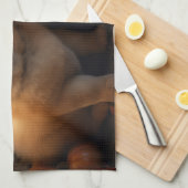 チャウチャウパピーオータムデライトカボチャ キッチンタオル (四つ折り)