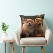 チャウチャウパピーオータムデライトカボチャ クッション (椅子)