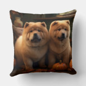 チャウチャウパピーオータムデライトカボチャ クッション (裏面)