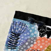 チャウチャウレトロ ビーチタオル (インサイチュ)