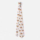 チャウチャウ犬の漫画イラストレーション ネクタイ (裏面)