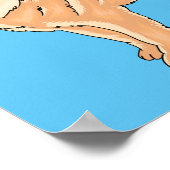 チャウチャウ犬の漫画イラストレーション ポスター (角)