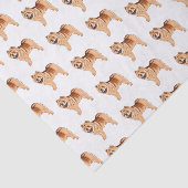 チャウチャウ犬の漫画イラストレーション 薄葉紙 (詳細)