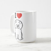 チャウチャウ犬の漫画 コーヒーマグカップ (正面左)
