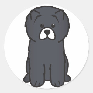 チャウチャウ犬の漫画 ラウンドシール