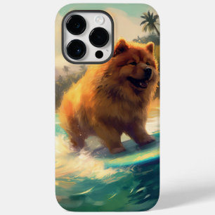 チャウチャウ ビーチ サーフィン 絵画 Case-Mate iPhone 14 PRO MAXケース
