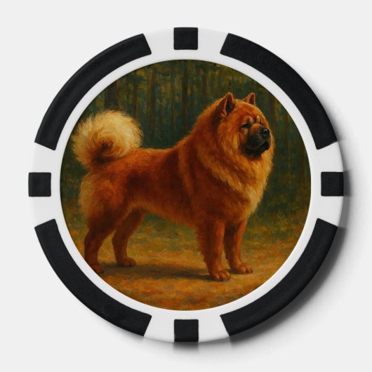 チャウチャウ ポーカーチップ (正面)