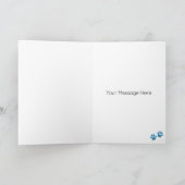 チャウチュドッグパーソナライズされたハッピーバースデー カード (内部)