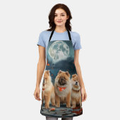 チャウチュハロウィン不気味 エプロン (着用した状態)
