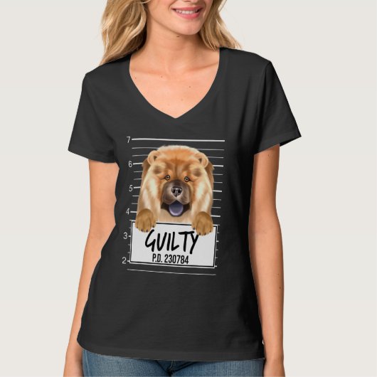 チャウチュムグショット有罪の犬 Tシャツ (正面)