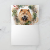 チャウチョークリスマスリースフェスティバルPup カード (内部)