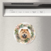 チャウチョークリスマスリースフェスティバルPup マグネット (インサイチュ (食洗機))