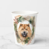 チャウチョークリスマスリースフェスティバルPup 紙コップ (裏面)