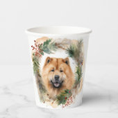 チャウチョークリスマスリースフェスティバルPup 紙コップ (正面)