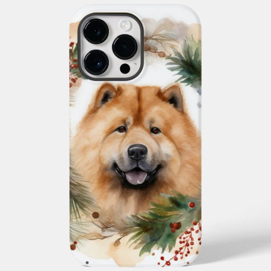 チャウチョークリスマスリースフェスティバルPup Case-Mate iPhoneケース (裏面)