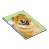 チャウチ絵画ャウズ – かわいいオリジナルの犬の芸術 ノートブック (右側)