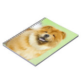 チャウチ絵画ャウズ – かわいいオリジナルの犬の芸術 ノートブック (左側)