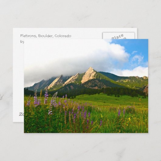 チャウトークアのフラティロン – コロラド州大きい石 ポストカード (正面/裏面)