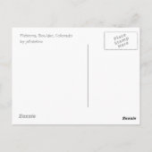 チャウトークアのフラティロン – コロラド州大きい石 ポストカード (裏面)