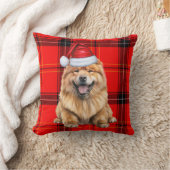チャウドッグサンタプリドクリスマスホリデー クッション (ブランケット)