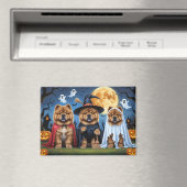 チャウドッグパンプキンハロウィンおもしろい マグネット (インサイチュ (食洗機))