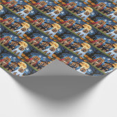 チャウドッグパンプキンハロウィンおもしろい ラッピングペーパー (角)