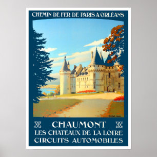チャウモンフランスヴィンテージ旅行ポスター ポスター