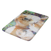 チャウ母と子犬バスマット/クレートマット バスマット (アングル)