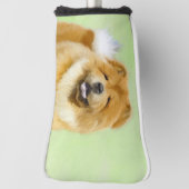 チャウ絵画チャウさん – かわいいオリジナルドッグアート ゴルフヘッドカバー (回転90)