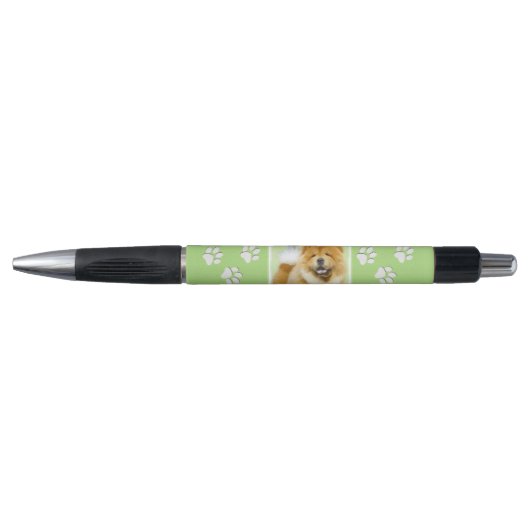 チャウ絵画チャウさん – かわいいオリジナルドッグアート ボールペン (正面)