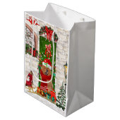 チャウ・ドッグ・クリスマス ミディアムペーパーバッグ (正面アングル)