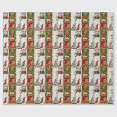 チャウ・ドッグ・クリスマス ラッピングペーパー (フラット)