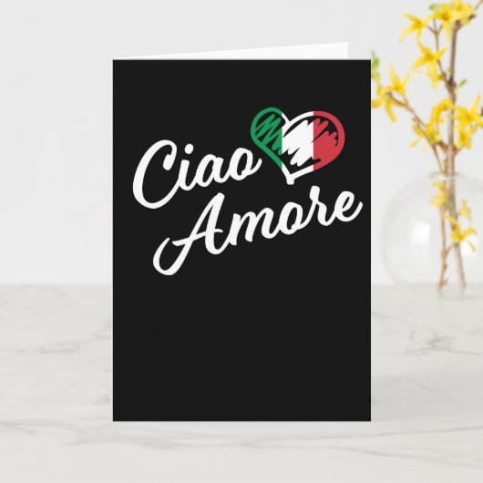 チャオアモア-イタリアハロースイートアートインイタリアン カード (黄色い花)