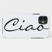 チャオイタリアンハイおもしろいヒップスタートレンディーモダン Case-Mate iPhoneケース (裏面(横))