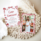 チャオイタリアンバンビナガールお洒落ベビーシャワー 招待状