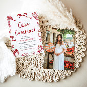 チャオイタリアンバンビナガールお洒落ベビーシャワー 招待状