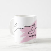 チャオイタリアンベラブラシストローク名Mag コーヒーマグカップ (正面左)