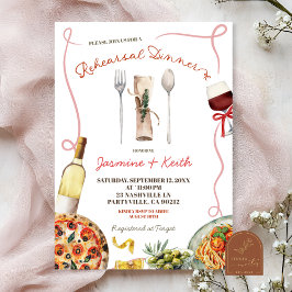 チャオイタリアンベラリハーサルディナー 招待状