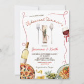 チャオイタリアンベラリハーサルディナー 招待状 (正面)