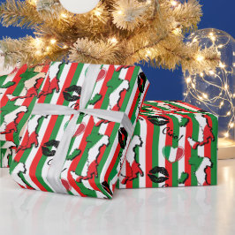 チャオイタリアン国旗と図形 ラッピングペーパー