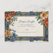 チャオイタリアン赤ちゃんシャワーおむつラッフル エンクロージャーカード (正面)