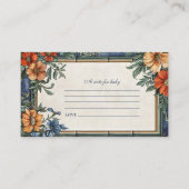 チャオイタリアン赤ちゃんシャワーベビー エンクロージャーカード (正面)