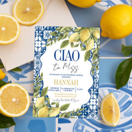 チャオトゥレ恋しく思メイタリアンンブライダルシャワー 招待状