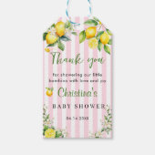 チャオバンビナベビーシャワーありがとうギフトラベル ギフトタグ (正面)