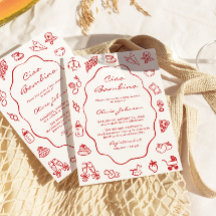 チャオバンビノイタリアンビ図解入りの、写真付きのーベビーシャワー