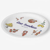 チャオバンビノイタリアンビ地中海のーベビーシャワー ペーパープレート (アングル)