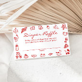 チャオバンビノイタリアンベビーシャワーオムツラッフル エンクロージャーカード