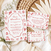 チャオバンビノイタリアンベビーシャワーオムツラッフル エンクロージャーカード