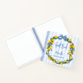 チャオバンビノイタリアンレモン赤ちゃんシャワーゲストブック ノートブック (内部)