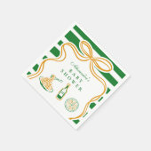 チャオバンビノグリーンイタリアンベビーシャワー スタンダードカクテルナプキン (角)